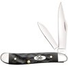 Case Cutlery Knife, Rough Black Synthetic Peanut 18225